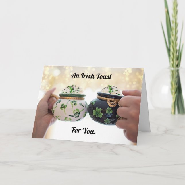 Irish Toast Folded Greeting Card (Front)