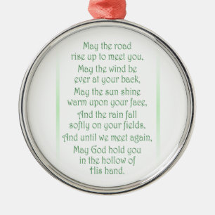 Irish Toast Metal Ornament