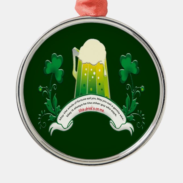 Irish Toast Ornament (Front)