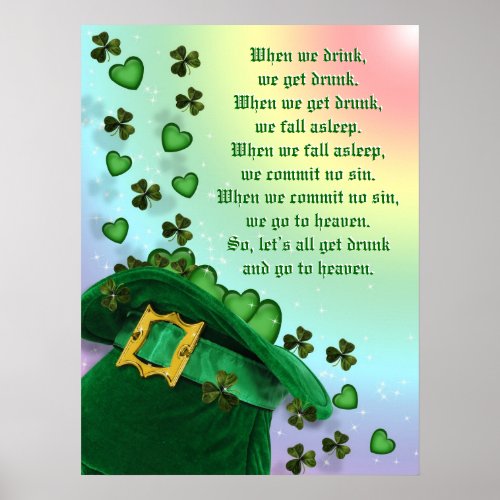 Irish toast Poster