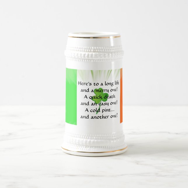 Irish Toast Stein Mug (Center)