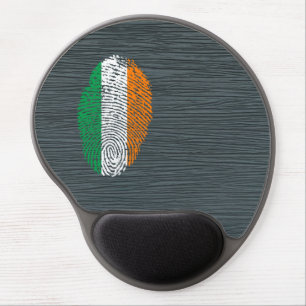 Irish touch fingerprint flag gel mouse pad