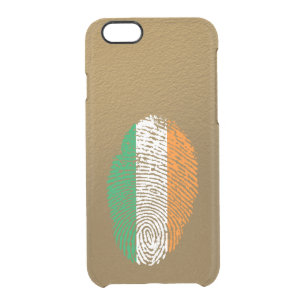 Irish touch fingerprint flag clear iPhone 6/6S case
