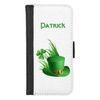  Irish Touch Leprechaun Clove Hat Grass Personal iPhone 8/7 Wallet Case