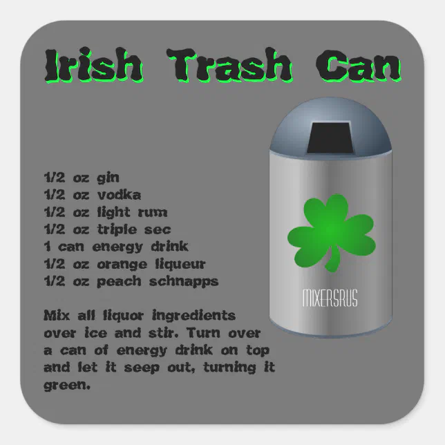 Irish Trash Can Recipe