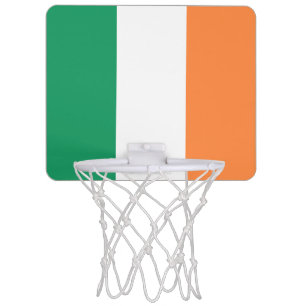 Irish tricolour flag patriotic modern fun mini basketball hoop