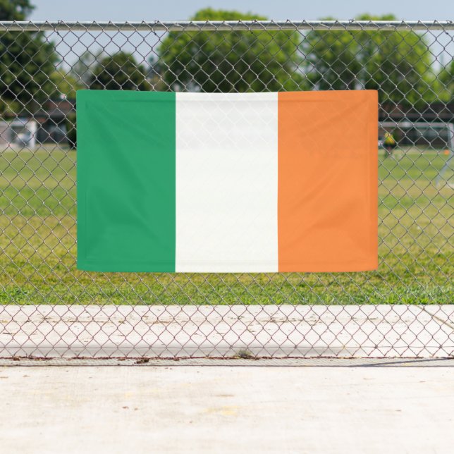 Irish tricolour flag patriotic Saint Patrick's Day Banner (Insitu)