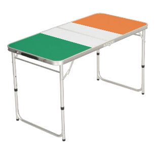 Irish tricolour flag St. Patrick's Day party Beer Pong Table