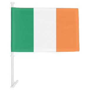 Irish tricolour patriotic Saint Patrick's Day Car Flag
