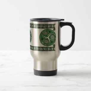 Irish Triskel Spiral Celtic Mugs