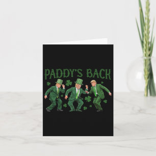 Irish Trump Funny St Patricks Day Dancing Trump Pa Card