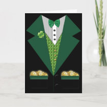 irish tuxedo  St Patrick's day card