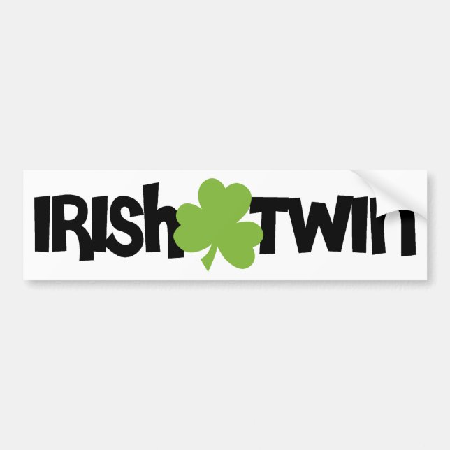 Irish Twin Bumper Sticker (Front)