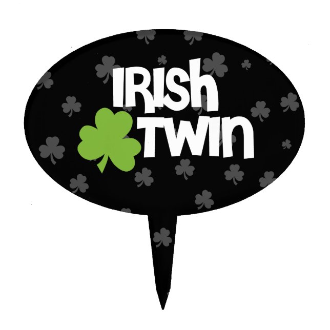 Irish Twin Cake Topper (Front)