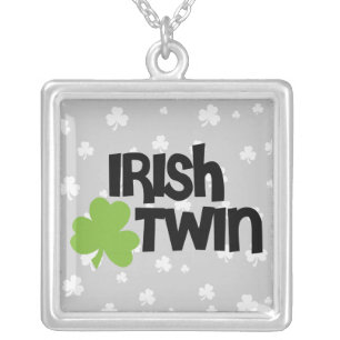 Irish Twin Silver Plated Necklace