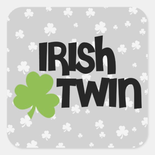 Irish Twin Square Sticker