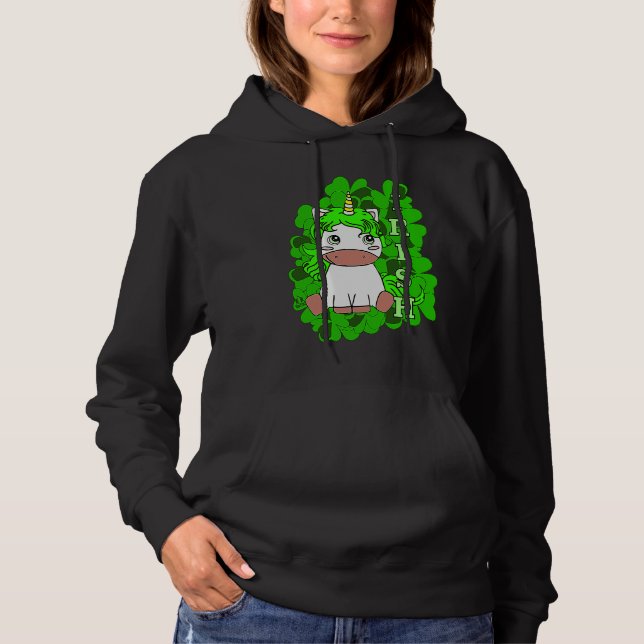 IRISH UNICORN ST PATRICK'S DAY CELEBRATION Ireland Hoodie (Front)