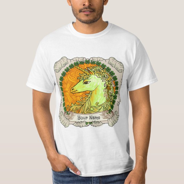 Irish Unicorn  T-Shirt (Front)
