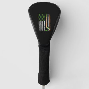 Irish USA Flag Leprechaun Lucky Hockey St. Patrick Golf Head Cover