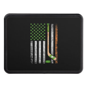 Irish USA Flag Leprechaun Lucky Hockey St. Patrick Hitch Cover