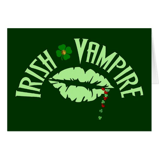 Irish Vampire Cards (Front Horizontal)