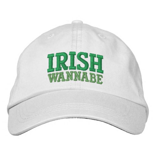 IRISH WANNABE EMBROIDERED BASEBALL CAP