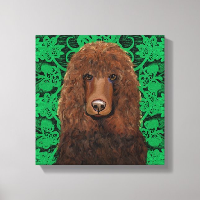 Irish Water Spaniel Canvas Print (Front)