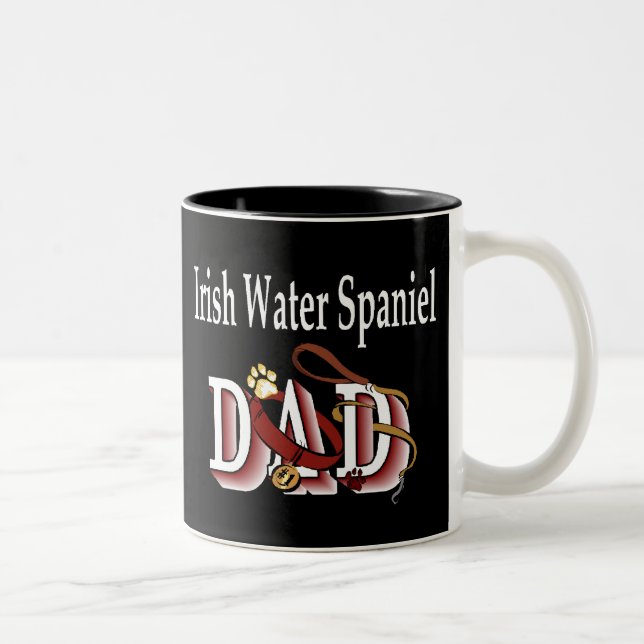 Irish Water Spaniel Dad Mug (Right)