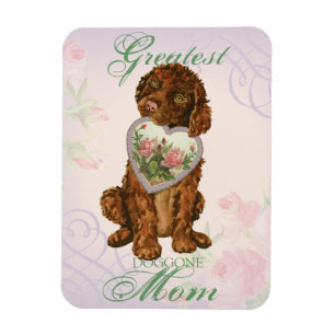 Irish Water Spaniel Heart Mom Magnet