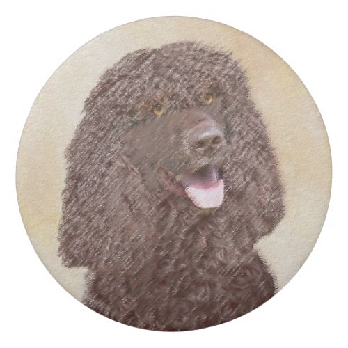 Irish Water Spaniel Painting _ Original Dog Art Eraser