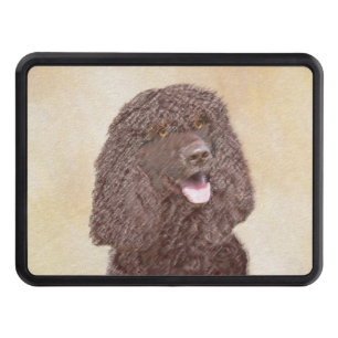 Irish Water Spaniel Painting - Original Dog Art Hitch Cover