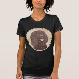 Irish Water Spaniel Painting - Original Dog Art T-Shirt