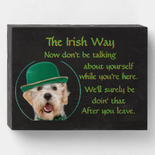 Irish Way 8”x6” Box Sign