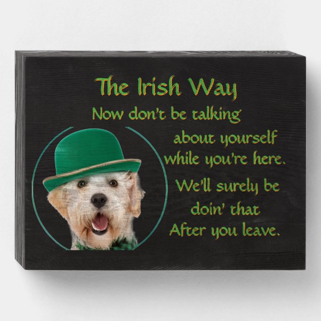 Irish Way 8”x6” Box Sign (Front Horizontal)