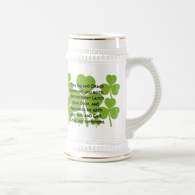 Irish  Wedding Blessing Beer Stein (Right)