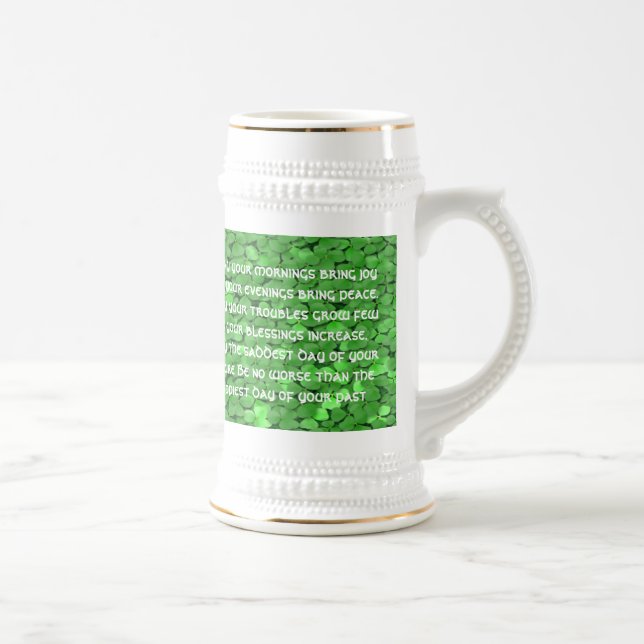 Irish  Wedding Blessing - Customiz... - Customized Beer Stein (Right)