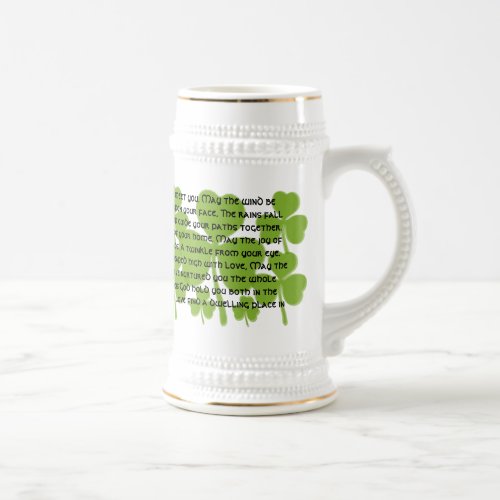 Irish  Wedding Blessing _ Long Beer Stein