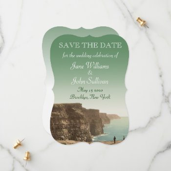 Irish Wedding Cliffs Of Moher Save The Date by DigitalDreambuilder at Zazzle