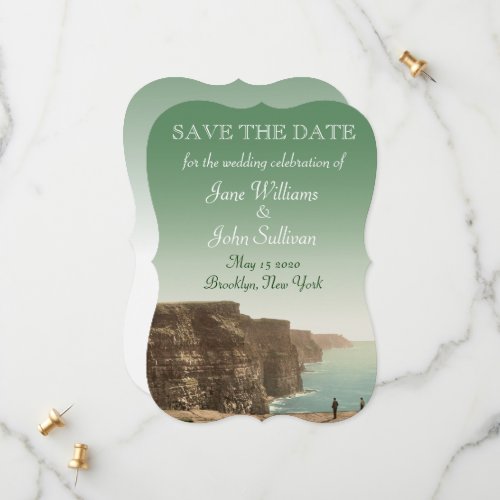 Irish Wedding Cliffs of Moher Save the Date