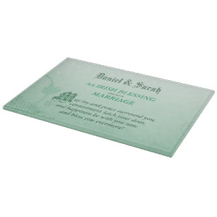 Irish Wedding Congratulations Blessing Cutting Board