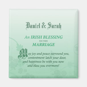 Irish Wedding Congratulations Blessing Magnet