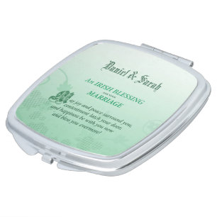 Irish Wedding Congratulations Blessing Mirror For Makeup