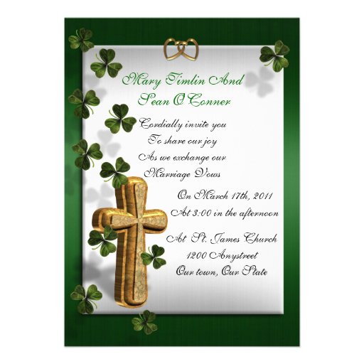 Irish wedding Invitation 5