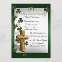 Irish wedding Invitation