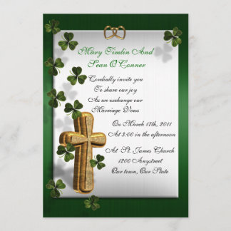 Irish wedding Invitation