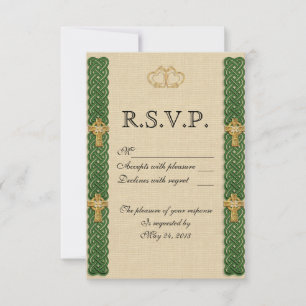 Irish wedding Invitation elegant