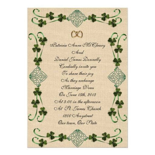 Irish Wedding Invitation Ideas 8