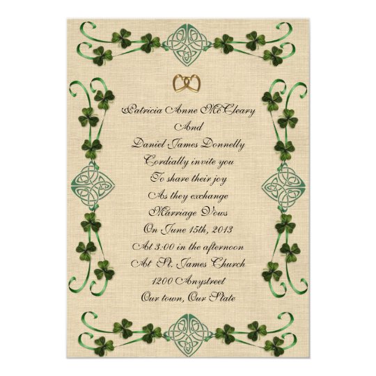 Dinywageman Celtic Wedding Invitation   Irish Wedding Invitation Unity Knot Rf8de2848091d4356b7d6b965c25bbe47 Zkrqs 540 