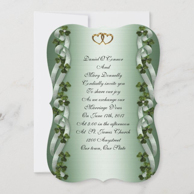 Irish wedding Invitations (Front)
