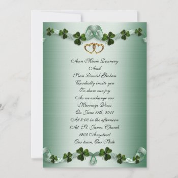 Irish Wedding Invitations by Irisangel at Zazzle